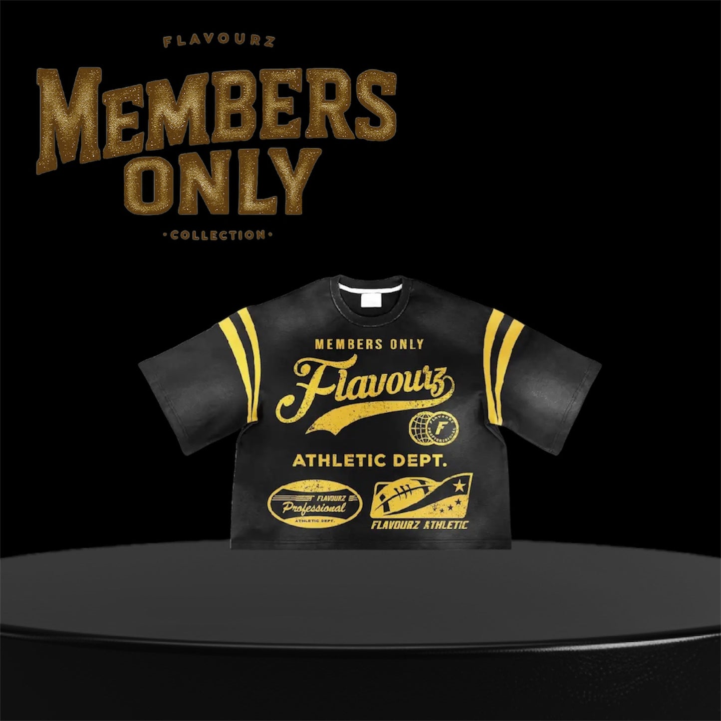 Black “Members Only” Tee